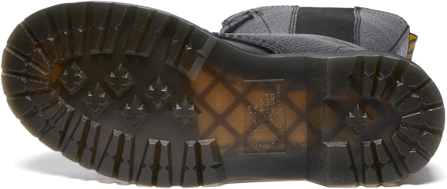 Dr. Martens Women's 1b99 Front Zip Leather Mid Calf Boots Combat